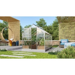 Serre De Jardin Venus 6,2m² En Aluminium Et Verre De Sécurité 3mm - Vitavia -Jardin Serre Boutique serre de jardin venus 62m en aluminium et verre de securite 3mm vitavia 6