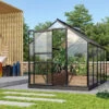 Serre De Jardin Venus 6,2m² En Aluminium Noir Et Verre De Sécurité 3mm - Vitavia 1 Serre De Jardin Venus 6,2m² En Aluminium Noir Et Verre De Sécurité 3mm - Vitavia -Jardin Serre Boutique serre de jardin venus 62m en aluminium noir et verre de securite 3mm vitavia