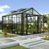 Serre De Jardin Zeus Comfort 10m² En Alu Noir Et Vitrage Combiné - Vitavia -Jardin Serre Boutique serre de jardin zeus comfort 10m en alu noir et vitrage combine vitavia