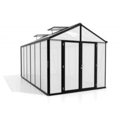 Serre De Jardin Zeus Comfort 11,9m² En Alu Noir Et Polycarbonate 16mm - Vitavia 8 Serre De Jardin Zeus Comfort 11,9m² En Alu Noir Et Polycarbonate 16mm - Vitavia -Jardin Serre Boutique serre de jardin zeus comfort 119m en alu noir et polycarbonate 16mm vitavia 2