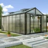 Serre De Jardin Zeus Comfort 13,8m² En Alu Noir Et Polycarbonate 10mm - Vitavia -Jardin Serre Boutique serre de jardin zeus comfort 138m en alu noir et polycarbonate 10mm vitavia