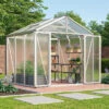 Serre De Jardin Zeus Comfort 6,2m² En Alu Anodisé Et Polycarbonate 10mm - Vitavia -Jardin Serre Boutique serre de jardin zeus comfort 62m en alu anodise et polycarbonate 10mm vitavia