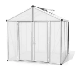 Serre De Jardin Zeus Comfort 6,2m² En Alu Anodisé Et Polycarbonate 16mm - Vitavia -Jardin Serre Boutique serre de jardin zeus comfort 62m en alu anodise et polycarbonate 16mm vitavia 2