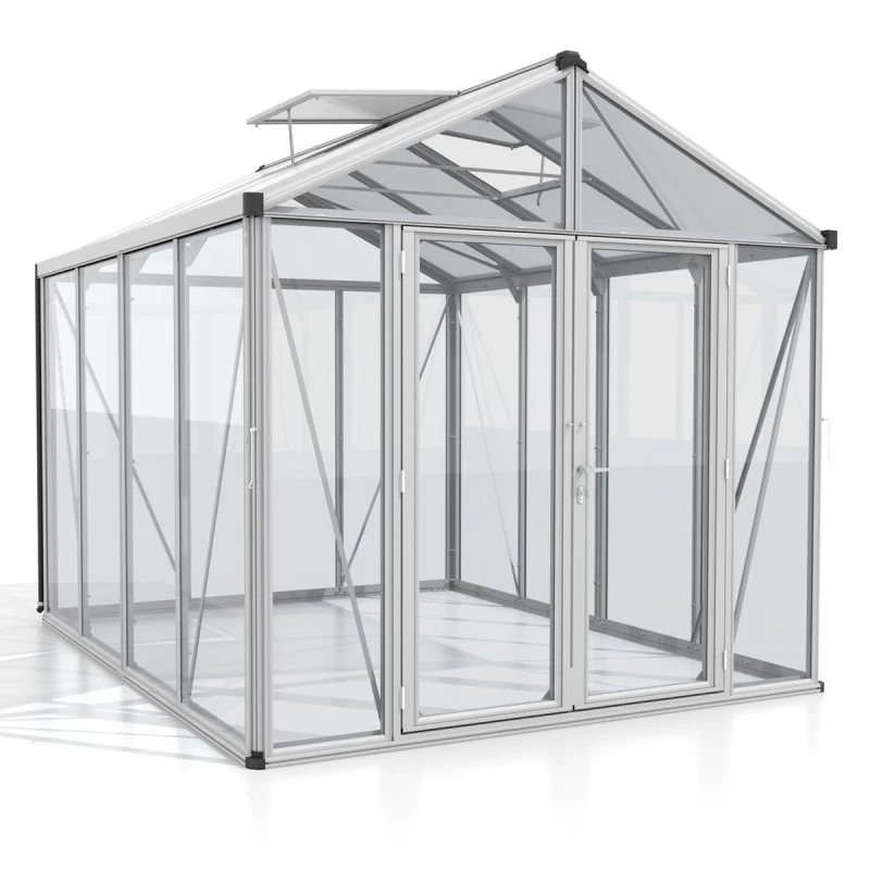 Serre De Jardin Zeus Comfort 8,1m² En Alu Anodisé Et Vitrage Combiné - Vitavia 4 Serre De Jardin Zeus Comfort 8,1m² En Alu Anodisé Et Vitrage Combiné - Vitavia – Image 2