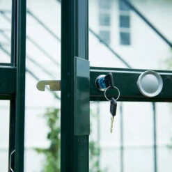 Serre Décorative Noire Atrium 9m² Verre Trempé Halls -Jardin Serre Boutique serre decorative noire atrium 9m verre trempe halls 3