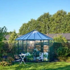 Serre Décorative Verte Atrium 9m² Verre Trempé Halls -Jardin Serre Boutique serre decorative verte atrium 9m verre trempe halls 5