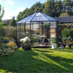 Serre Décorative Verte Atrium 9m² Verre Trempé Halls -Jardin Serre Boutique serre decorative verte atrium 9m verre trempe halls 6