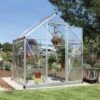 Serre En Alu Et Polycarbonate Transparent 2,3m² Harmony Silver Palram - Canopia -Jardin Serre Boutique serre en alu et polycarbonate transparent 23m harmony silver palram