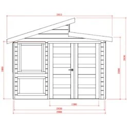 Serre En Bois Massif 28mm - 8,91m² Toit Gradin SOLID -Jardin Serre Boutique serre en bois massif 28mm 921m toit gradin solid 1