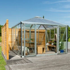 Jardin Serre Boutique -Jardin Serre Boutique serre fortuna 102m en aluminium anodise et vitrage combine vitavia 1