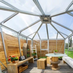 Serre Fortuna 10,2m² En Aluminium Anodisé Et Vitrage Combiné - Vitavia -Jardin Serre Boutique serre fortuna 102m en aluminium anodise et vitrage combine vitavia 3