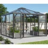 Serre Fortuna 10,2m² En Aluminium Noir Et Vitrage Combiné - Vitavia -Jardin Serre Boutique serre fortuna 102m en aluminium noir et vitrage combine vitavia
