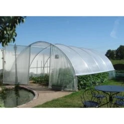 Serre Gothique Avec Aérations 4,5x6m En Polyéthylène Transparent De 200µ Serres Tonneau