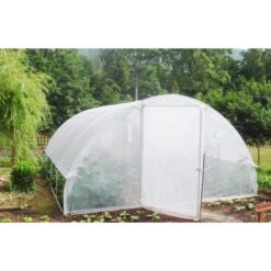 Serre Gothique Avec Aérations 4,5x6m En Polyéthylène Transparent De 200µ Serres Tonneau -Jardin Serre Boutique serre gothique avec aerations 45x6m en pvc arme 300 serres tonneau 4