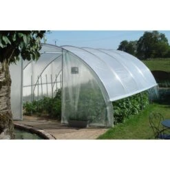 Serre Gothique Avec Aérations 4,5x6m En Polyéthylène Transparent De 200µ Serres Tonneau -Jardin Serre Boutique serre gothique avec aerations 45x6m en pvc arme 300 serres tonneau 5
