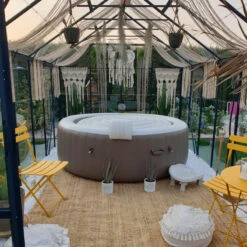 Serre Laurus Uranus 11,45m² En Aluminium Laqué Gris Et Verre Trempé 3mm + Embase Incluse - Natura Lams -Jardin Serre Boutique serre laurus uranus 1145m en aluminium laque gris et verre trempe 3mm embase incluse natura lams 16