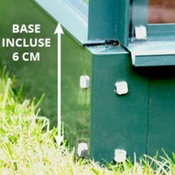 Serre Laurus Uranus 12,90m² En Aluminium Laqué Vert Et Verre Trempé 3mm + Embase Incluse - Natura Lams -Jardin Serre Boutique serre laurus uranus 1290m en aluminium laque vert et verre trempe 3mm embase incluse natura lams 5