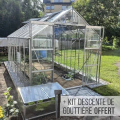 Serre Laurus Uranus 12,90m² En Aluminium Naturel Et Verre Trempé 3mm + Embase Incluse - Natura Lams 39 Serre Laurus Uranus 12,90m² En Aluminium Naturel Et Verre Trempé 3mm + Embase Incluse - Natura Lams -Jardin Serre Boutique serre laurus uranus 1290m en aluminium naturel et verre trempe 3mm embase incluse natura lams 18