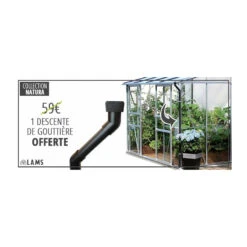 Serre Melissa Ida 0,9m² En Aluminium Laqué Gris Et Verre Trempé 3mm + Embase Incluse – Natura Lams -Jardin Serre Boutique serre melissa ida 09m en aluminium laque gris et verre trempe 3mm embase incluse natura lams 4