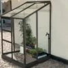 Serre Melissa Ida 1,7m² En Aluminium Laqué Gris Et Verre Trempé 3mm + Embase Incluse – Natura Lams -Jardin Serre Boutique serre melissa ida 16m en aluminium laque gris et verre trempe 3mm embase incluse natura lams
