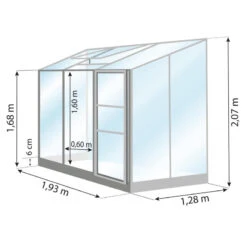 Serre Melissa Ida 2,5m² En Aluminium Laqué Gris Et Verre Trempé 3mm + Embase Incluse – Natura Lams -Jardin Serre Boutique serre melissa ida 25m en aluminium laque gris et verre trempe 3mm embase incluse natura lams 3