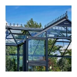 Serre Orangerie Anthracite En Verre Trempé 15,1m² - Juliana -Jardin Serre Boutique serre orangerie anthracite en verre trempe 151m juliana 12