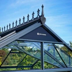 Serre Orangerie Anthracite En Verre Trempé 15,1m² - Juliana -Jardin Serre Boutique serre orangerie anthracite en verre trempe 151m juliana 13