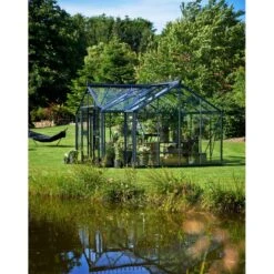 Serre Orangerie Anthracite En Verre Trempé 15,1m² - Juliana -Jardin Serre Boutique serre orangerie anthracite en verre trempe 151m juliana 4