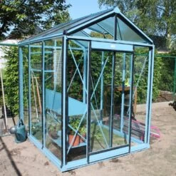 Serre Piccolo 3,56m² En Aluminium Laqué Et Verre De Sécurité 4mm – ACD -Jardin Serre Boutique serre piccolo 356 en aluminium laque et verre de securite 4mm acd 4