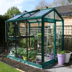 Serre Piccolo 3,56m² En Aluminium Laqué Et Verre De Sécurité 4mm – ACD -Jardin Serre Boutique serre piccolo 356 en aluminium laque et verre de securite 4mm acd 8