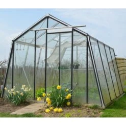 Serre De Jardin S104H Prestige Grow 9,12m² En Aluminium Et Verre Trempé – ACD -Jardin Serre Boutique serre s104 912m en aluminium et verre de securite 4mm acd prestige 1