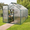 Serre Triton 5m² En Aluminium émeraude Et Panneaux De Polycarbonate 4mm - Vitavia -Jardin Serre Boutique serre triton 5m en aluminium emeraude et panneaux de polycarbonate 4mm vitavia