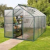 Serre Triton 5m² En Aluminium émeraude Et Panneaux De Polycarbonate 6mm - Vitavia -Jardin Serre Boutique serre triton 5m en aluminium emeraude et panneaux de polycarbonate 6mm vitavia