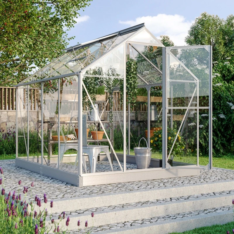 Serre Triton 5m² En Aluminium Et Panneaux De Verre De Sécurité De 3mm - Vitavia 4 Serre Triton 5m² En Aluminium Et Panneaux De Verre De Sécurité De 3mm - Vitavia – Image 2