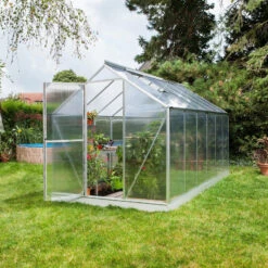 Serre Triton 7,5m² En Aluminium Et Panneaux De Polycarbonate 6mm - Vitavia -Jardin Serre Boutique serre triton 75m en aluminium et panneaux de polycarbonate 6mm vitavia 1