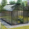 Serre Triton 7,5m² En Aluminium Noir Et Panneaux De Polycarbonate 4mm - Vitavia -Jardin Serre Boutique serre triton 75m en aluminium noir et panneaux de polycarbonate 4mm vitavia