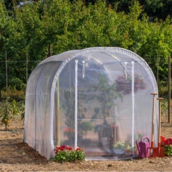 Serre Tunnel De Culture Pieds Droits 6m² RICHEL -Jardin Serre Boutique serre tunnel de culture pieds droits 6m richel 3