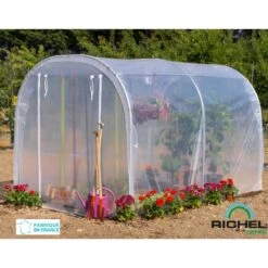 Serre Tunnel De Culture Pieds Droits 6m² RICHEL -Jardin Serre Boutique serre tunnel de culture pieds droits 6m richel 8