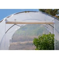 Serre Tunnel De Culture Pieds Droits 9m² - 3x3m - Porte Zippée - Film Doublé - RICHEL -Jardin Serre Boutique serre tunnel de culture pieds droits 9m 3x3m porte zippee film double richel 4