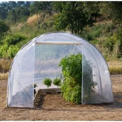 Serre Tunnel De Culture Pieds Droits 9m² - 3x3m - Porte Zippée - Film Doublé - RICHEL -Jardin Serre Boutique serre tunnel de culture pieds droits 9m 3x3m porte zippee film double richel 8