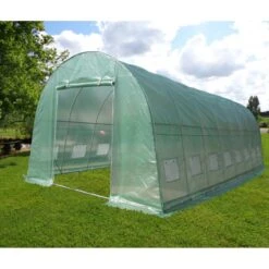 Serre Tunnel 4x8m Film 200gr/m² Hauteur 2,3m Green Protect