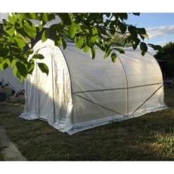 Serre Tunnel Maraîchère Luxe 3x4m - 200gr/m² H2,40m - Green Protect -Jardin Serre Boutique serre tunnel maraichere luxe 3x4m 200grm h240m green protect 2