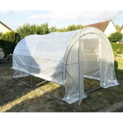Serre Tunnel Maraîchère Luxe 3x4m - 200gr/m² H2,40m - Green Protect