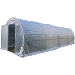 Serre Tunnel Maraîchère Luxe 3x8m - 200gr/m² H2,40m - Green Protect -Jardin Serre Boutique serre tunnel maraichere luxe 3x8m 200grm h240m green protect 1