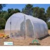 Serre Tunnel Pieds Droits 13,5m² - 3x4,5m - Porte Pivotante - RICHEL -Jardin Serre Boutique serre tunnel maraichere pieds droits 135m richel