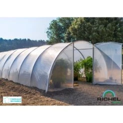 Serre Tunnel Maraichère Semi Professionnelle 60,75m² Avec 2 Portes - RICHEL