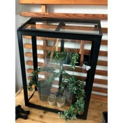 Serre Urbaine Balcony En Verre Trempé Avec étagères – Juliana -Jardin Serre Boutique serre urbaine 016m en verre trempe avec etageres balcony greenhouse juliana 8