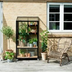 Serre Urbaine En Verre Trempé Avec Roulettes City - Juliana 41 Serre Urbaine En Verre Trempé Avec Roulettes City - Juliana -Jardin Serre Boutique serre veranda aluminium anthracite et verre trempe 44m juliana 19