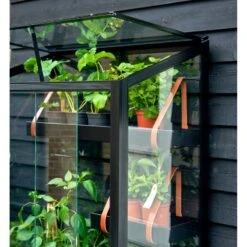 Serre Urbaine En Verre Trempé Avec Roulettes City - Juliana 24 Serre Urbaine En Verre Trempé Avec Roulettes City - Juliana -Jardin Serre Boutique serre veranda aluminium anthracite et verre trempe 44m juliana 2