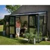 Serre Veranda Aluminium Anthracite Et Verre Trempé 4,4m² - Juliana 2 Serre Veranda Aluminium Anthracite Et Verre Trempé 4,4m² - Juliana -Jardin Serre Boutique serre veranda aluminium anthracite et verre trempe 44m juliana 20